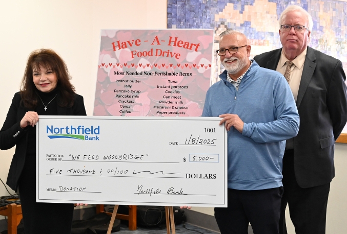 Northfield Bank Partners with We Feed Woodbridge Food Bank to Launch the 2025 “Have-A-Heart” Food Drive Challenge