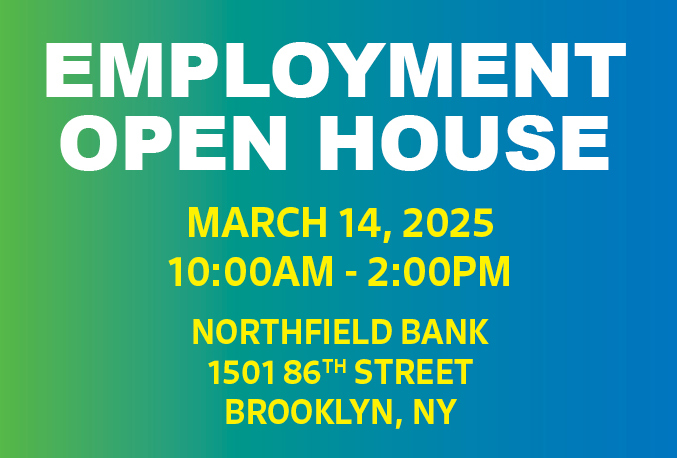 Looking for a Job? Northfield Bank is Hiring – Meet us on March 14th!