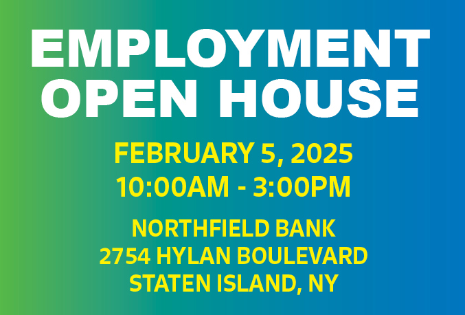 Looking for a Job? Northfield Bank is Hiring – Meet us on February 5th!