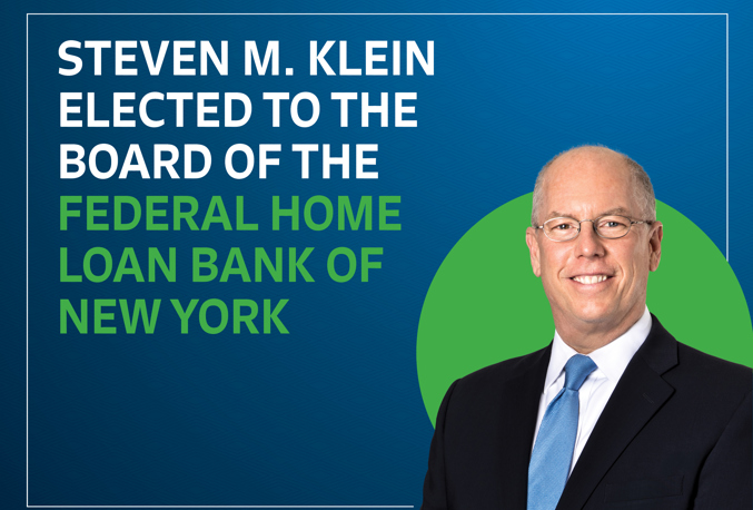 Steve M. Klein, Chairman and CEO of Northfield Bank, Elected to the Board Of Directors of the Federal Home Loan Bank Of New York