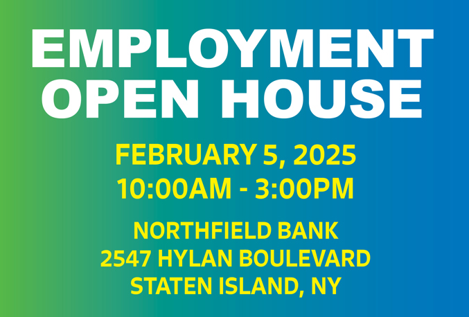 Looking for a Job? Northfield Bank is Hiring – Meet us on February 5th!